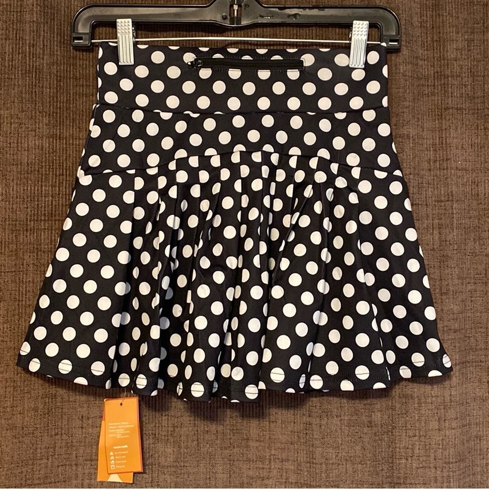 Werena Polka Dot Skirt Skort Girls Six XS NWT